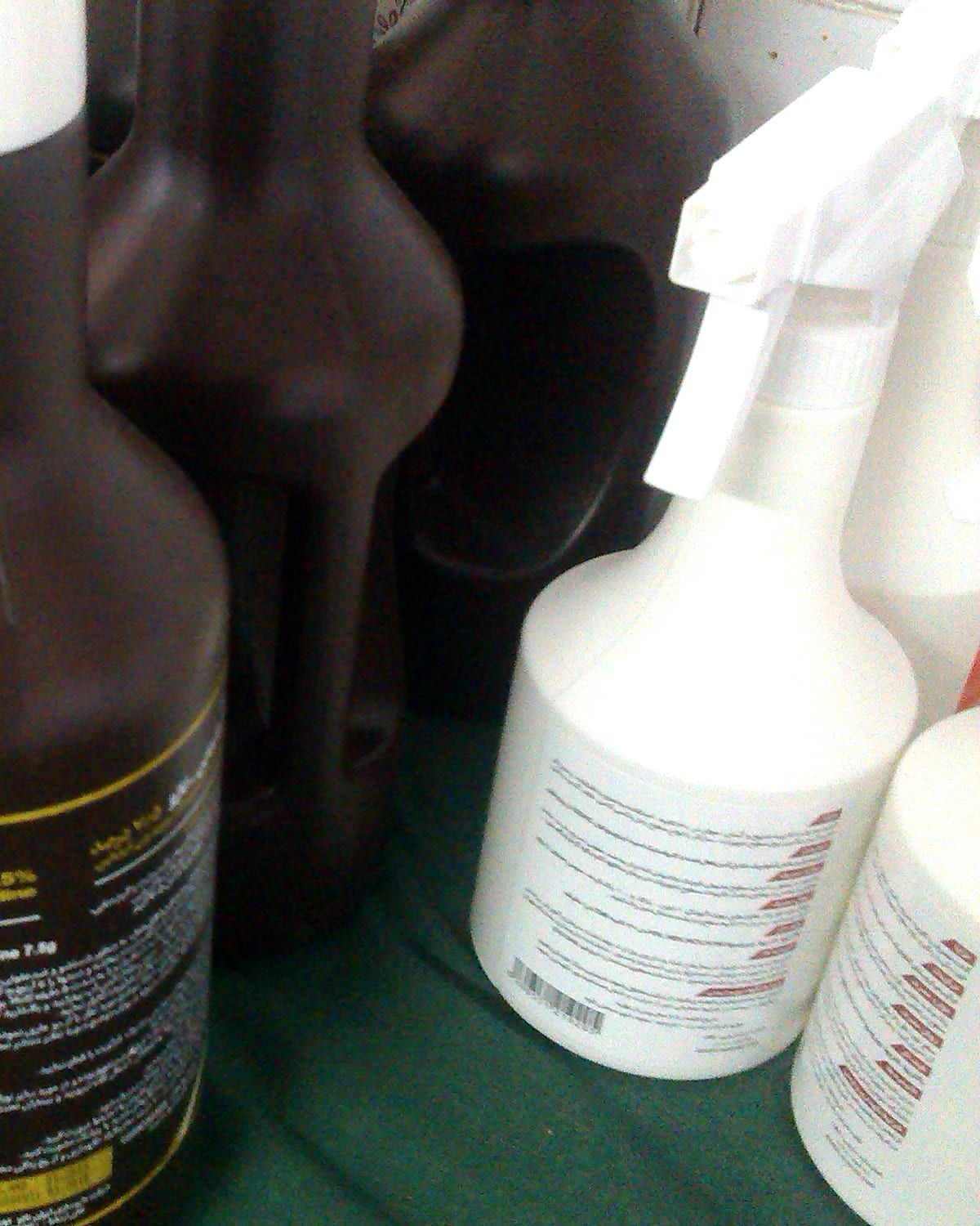 Professional surface sanitising in progress
