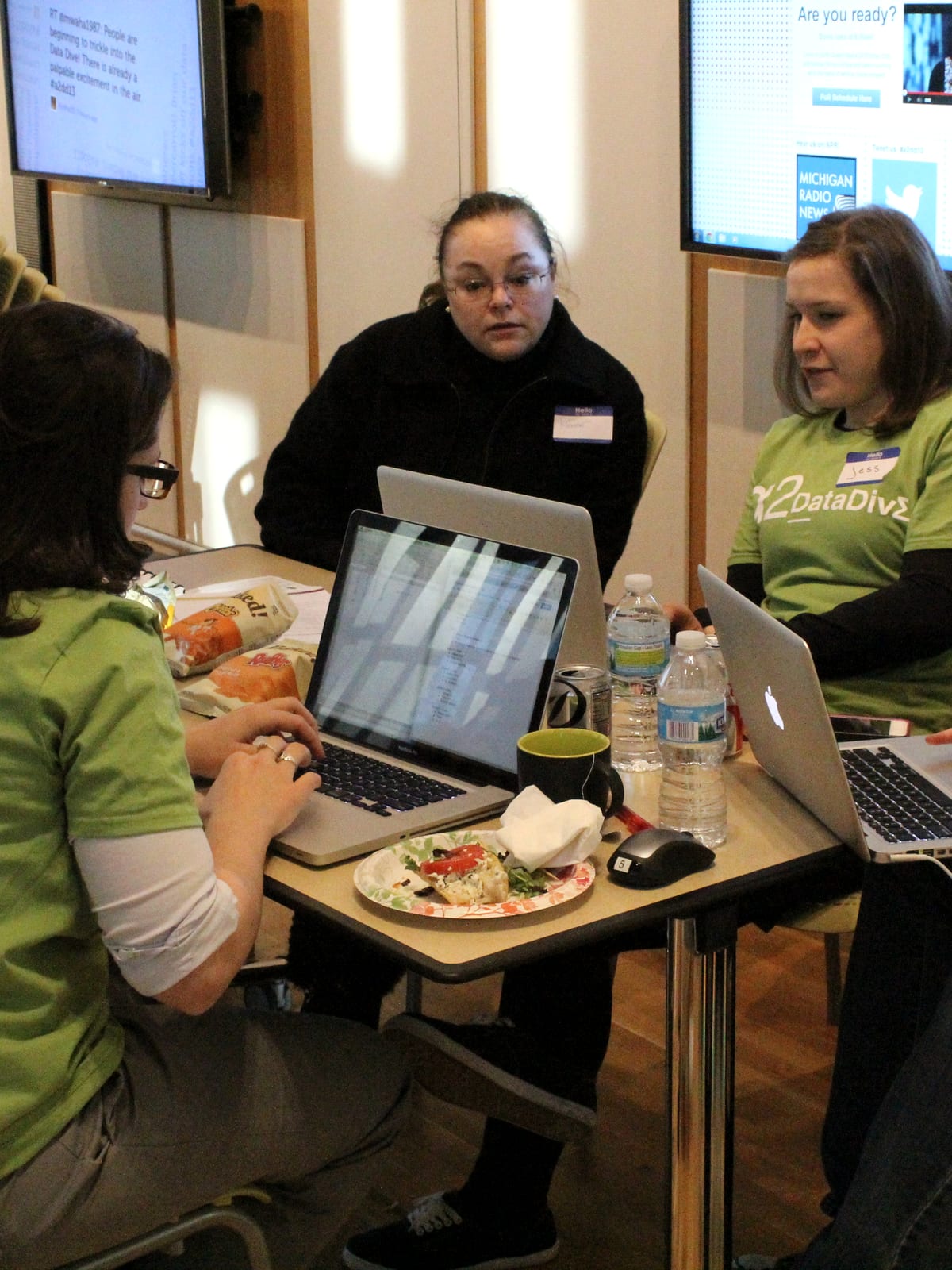 A team collaborating in a fresh, well-kept office