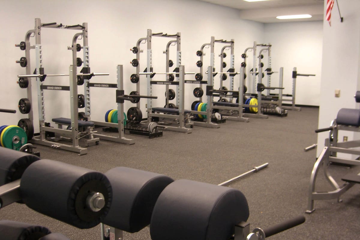 Gym floor and equipment sanitised between sessions
